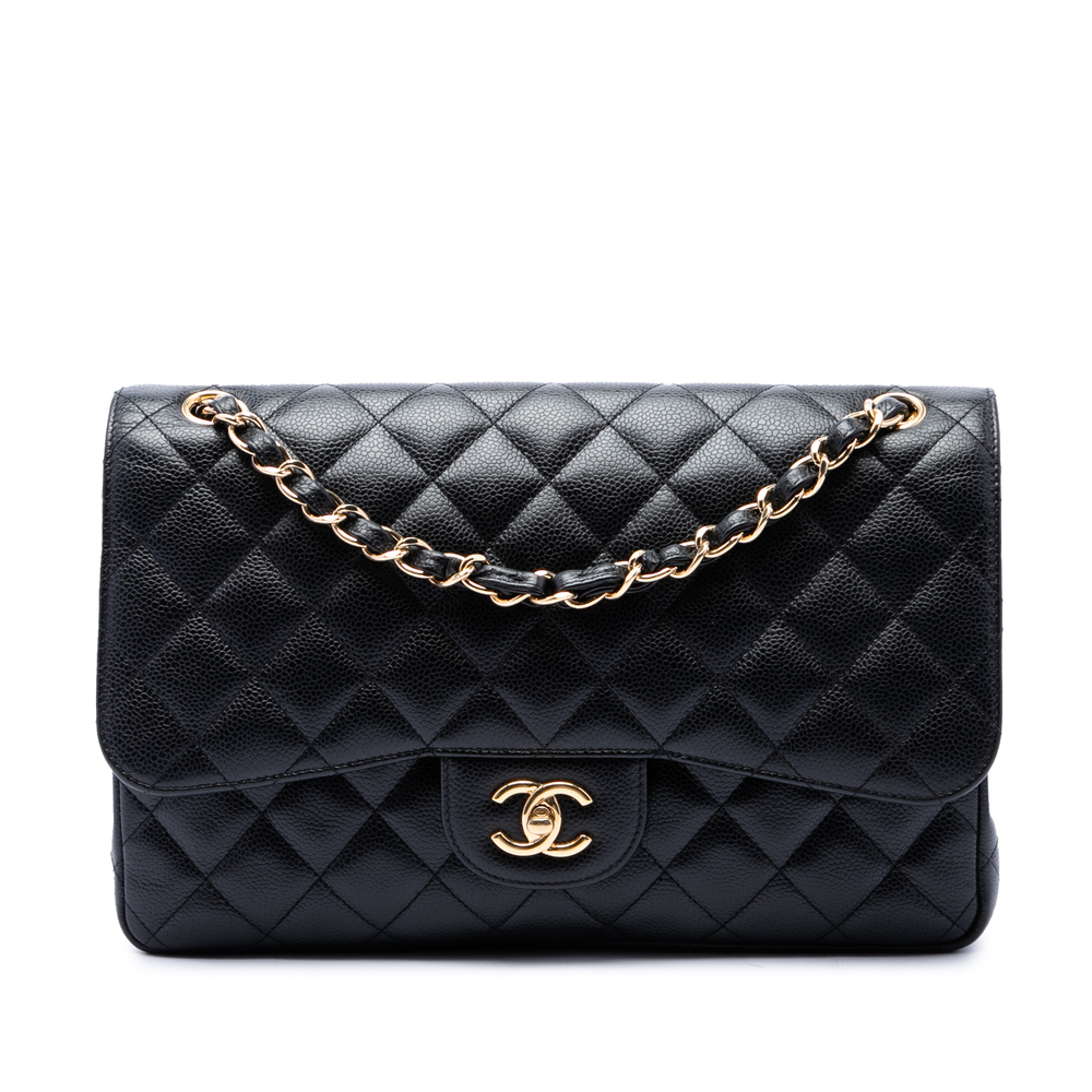Pre-Loved Chanel Jumbo Classic Caviar Double Flap